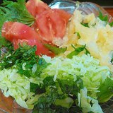 鹿児島産オレンジと夏野菜のサラダ